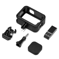 Standard Frame+ Battery Side Cover Lid Removable Easy Charging Cover Port Protective Case for GoPro Hero 9 Black Action Camera