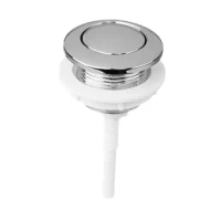 Toilet Button Replacement Toilet Tank Parts Sturdy Total Length 14.5cm with Thread Diameter Single Flush Button 46mm for Home