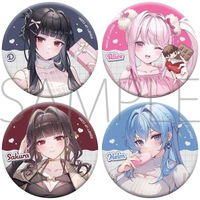■預購■『Movic』通販｜勝利女神：妮姬 NIKKE 情人節『海倫&櫻花&D&愛麗絲』徽章4入組。