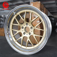 Customized 3 pieces 6061 Forged Polish 18x9J 13 x 5.0 Alloy Aluminum Wheel Rim for bmws e46 e90