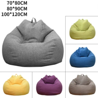 Large Bean Bag Chair Sofa Cover Comfortable Outdoor Lazy Seat Bag Couch Cover without Filler for Adults Kids Tatami Chairs Cover