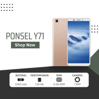ZS - HP SMARTPHONE ANDROID VIVO Y71 RAM 6GB + 128GB BATERAY 3360mAh BERGARANSI 12 BULAN GOLD