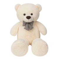130cm Huge Size Teddy Bear With Bow-knot Giant American Bear Plush Pillow Stuffed Soft Big Cushion Creative Kids Baby Xmas Gift