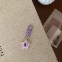 OEM SK-C1401 Gantungan Kunci Bunga Kamboja Bali / Keychain Mini Bagcharm Hiasan Tas HP Flower Cute /