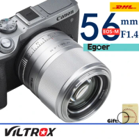 Viltrox 56mm f1.4 STM Auto Focus APS-C Prime Lens for Canon EOS-M cameras M10 M50 M100 M5 M6 MarkII