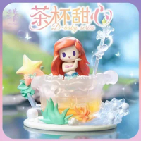Disney Princess Tea Cup Sweetheart Blind Box Figures D-Baby Series Crystal Ball Doll Anime Girl Mysterious Surprise Box Gifts