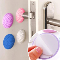 1/4pcs Adhesive Suction Cup Doorknob Crash Pad Baby Silicone Buffer Door Lock Protective Pads Window Refrigerator Safety Sticker