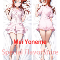 Dakimakura anime Mei Yoneme Love Live! Double-sided Print Life-size body pillows cover Adult pillowcase
