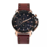 Alexandre Christie Alexandre Christie 9205 Jam Tangan Pria Brown Original
