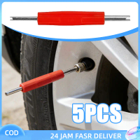 5pcs/Set Kunci Pentil Ac Mobil Anti Karat Pembuka Pentil Ac Mobil Desain Dua Kepala Pembuka Pentilel