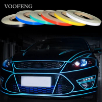 VOOFENG High Visibility PET Reflective Car Sticker for Bike Road Safety Self-Adhesive Warning Tape for Bike Car 1cm*45.7m