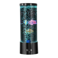 1Set Mini RGB Bubble Fish Lamp Fish Tank Aquarium Lamp Coloured Mood Light With Remote Control Lava Lamp Fit For Home Decoration