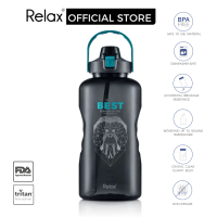 RELAX D7438 Tritan Botol Air Water Bottle With Straw BPA Free Bottles - (3800ml)