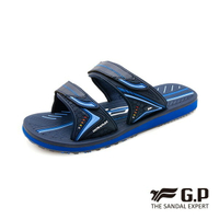 【GP】男款高彈性舒適雙帶拖鞋G0574M-藍色/橘色/綠色(SIZE:40-44 共三色) G.P
