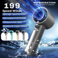199 Speed Portable Mini Fan USB Mini Fan kipas mini kipas tangan Rechargeable Handheld Fan with Led