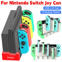 For Nintendo Switch Joy Con Controller Charger Dock Station Holder with USB2.0 LED Indicator for Nintendo Switch Accessories