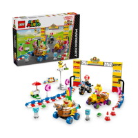 【LEGO 樂高】超級瑪利歐系列 72036 瑪利歐賽車－碧姬寶寶與大獎賽組合(MarioKart 任天堂 玩具車 兒童積木)