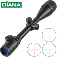 DIANA 8-32X50 Tactical Rifle Optics Red Dot Green Sniper Scope Compact Riflescopes Hunting Sight