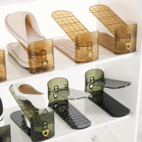 Shoe Organizer for Closet Footwear Storage Stand Adjustable Shoes Rack Space Saver Slippers holder household accessories