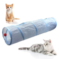 Grey Cat Channel Cat Tunnel Runway Cat Drill Through Rolling Ground Dragon Cat Channel Pet Cat Toy Supplies