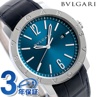 ブルガリ ブルガリブルガリ 41mm 男錶 男用 手錶 品牌 BB41C3SLD BVLGARI ブルー 記念品