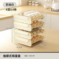 雞蛋收納盒雪櫃用抽屜式廚房收納保鮮盒雞蛋盒密封盒食品盒子