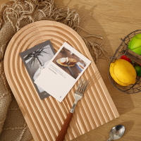 網紅款櫸木刀板廚房切菜板實木家用砧板創意托盤橢圓形烘焙面包板