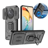 Magnetic Car Ring Shockproof Armor Stand Holder Phone Cases For Honor X9A X9 A X9B X9 B X50 X40 X50i X 50 40 Lens Protect Cover