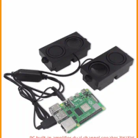 Adequado para Raspberry Pi Speaker Pi 4B / 3B + Pequeno Speaker Speaker Amplificador de Áudio Board Drive Free