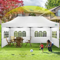 Outdoors Tents,10x20 Canopy with Sidewalls, Heavy Duty Party Tent Pop Up Carpas Para Fiestas, Wedding, Outdoor Garden Tents