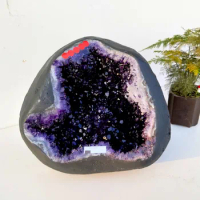 15.15kg Natural Uruguay Stone Amethyst Flower Geode Crystal Quartz Cluster Dome Decor Display Amethyste High Quality