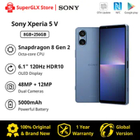 2023 New Original Sony Xperia 5 V Snapdragon 8 Gen 2 6.1'' 120Hz OLED Display Android 13 5000mAh Battery 48MP Dual Cameras