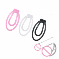 Metal Cock Cage Foreskin Corrector Recessed Clip Chastity Device Penis Trainer Male Sex Toy FuFu Clip Adult Sex Shop Chastity‬