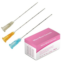 Hot Sale 20pcs 14G 90MM Disposable Blunt Needle Dermal Facial Body Filler Ce Blunt Tip Micro Cannula Needle