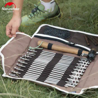 Outdoor Camping Equipment stake Storage Bags Tent Accessories Hammer Wind Rope Tent Pegs Nails Storage Bag Nature hike