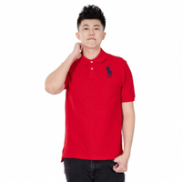 Polo Ralph Lauren 經典刺繡大馬短袖Polo衫(男青年)-紅色