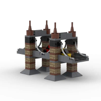 2026MOC 40693 เข้ากันได้กับชุด LEGO สะพานแขวนสะเทินน้ำ รุ่นมินิ บล็อกตัวต่อสำหรับใช้ในบ้าน โมเดลเทคโ