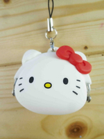 【震撼精品百貨】Hello Kitty 凱蒂貓 KITTY手機吊飾-矽膠零錢包-白色 震撼日式精品百貨