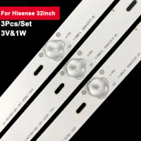 589mm 3V Tv Backlight Led Strip For Hisense 32inch 3Pcs/Set Tv Bar Light LED32EC290N LED32K188 LED32K198 LED32KEC2 LED32H166