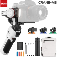 Zhiyun Crane M3 3-Axis Handheld Gimbal Stabilizer, Compatible with Sony A6600,Canon M50 for Gopro Hero10/9/8/6/7, iPhone 13 Pro