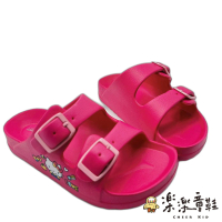 【樂樂童鞋】台灣製三麗鷗人氣明星拖鞋-桃紅Hello kitty(拖鞋 室內鞋 沙灘鞋)