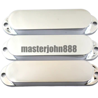 Master John Reflective Silver No Hole Closed Single Coil Pickup Covers For Strat Style Electric Guitar Free Shipping Wholesales