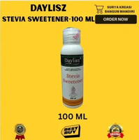 GULA STEVIA - GULA CAIR - PEMANIS ALAMI - STEVIA CAIR - STEVIA SWEETENER DAYLISZ - GULA UNTUK DIABET