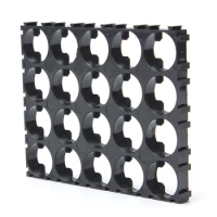10/20/30/40/50 Pcs 18650 Battery 4x5 Cell Spacer Radiating Shell Pack Plastic Heat Holder Black Drop Shipping Support