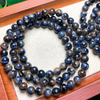 1 Pc Fengbaowu Natural Pietersite Bracelet Round Beads 3 Loops Crystal Reiki Healing Stone Fashion Jewelry Gift