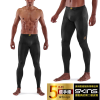 澳洲 SKINS 男款 5系列選手級壓縮長褲.緊身彈力褲.運動壓力褲_黑