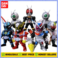 Bandai Masked Rider Wcf 7 Masked Super Hero Dragon Rider Boxed Action Black Figure Aberdeen Model Ornament Halloween Gifts