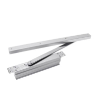 40-65kg Heavy Duty Adjustable Hydraulic Automatic Door Closer Aluminum Alloy Square Automatic Pull-in Concealed Door Closer