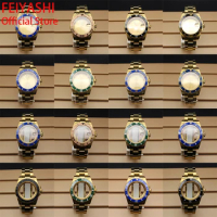 40mm Gold Cases Men's Watches Bracelet Watchband Strap Parts For seiko nh34 nh35 nh36 miyota 8215 et