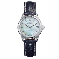 DAVOSA Ladies Delight 系列 經典時尚腕錶-白x黑色錶帶/34mm